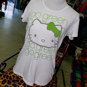 Hello Kitty Go green tee